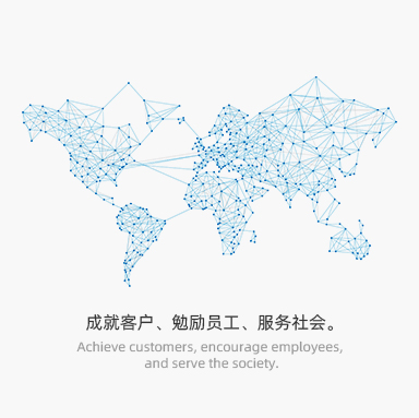 成就客戶(hù)、勉勵(lì)員工、服務(wù)社會(huì)。